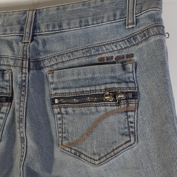DKNY Jeans Women's Sz 6 Zippered Pockets Straight Leg - Picture 10 of 16